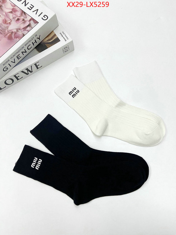 Sock-Miu Miu replica 2024 perfect luxury ID: LX5259 $: 29USD