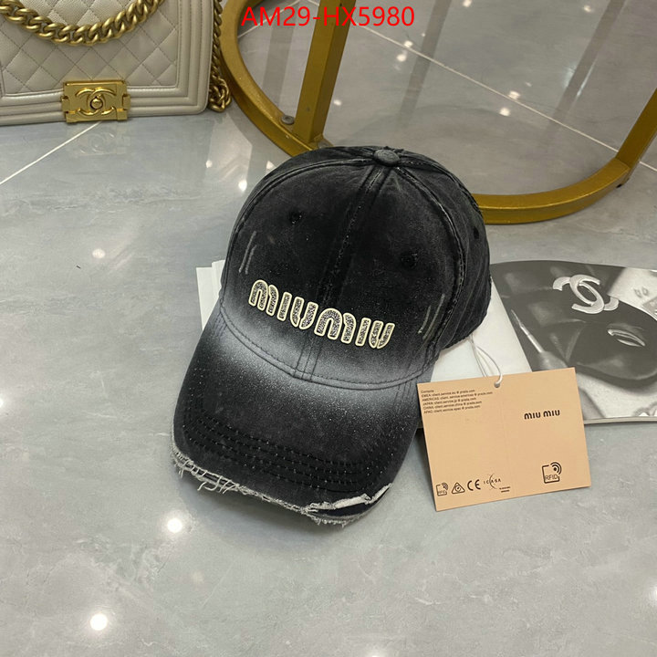 Cap(Hat)-Miu Miu where quality designer replica ID: HX5980 $: 29USD