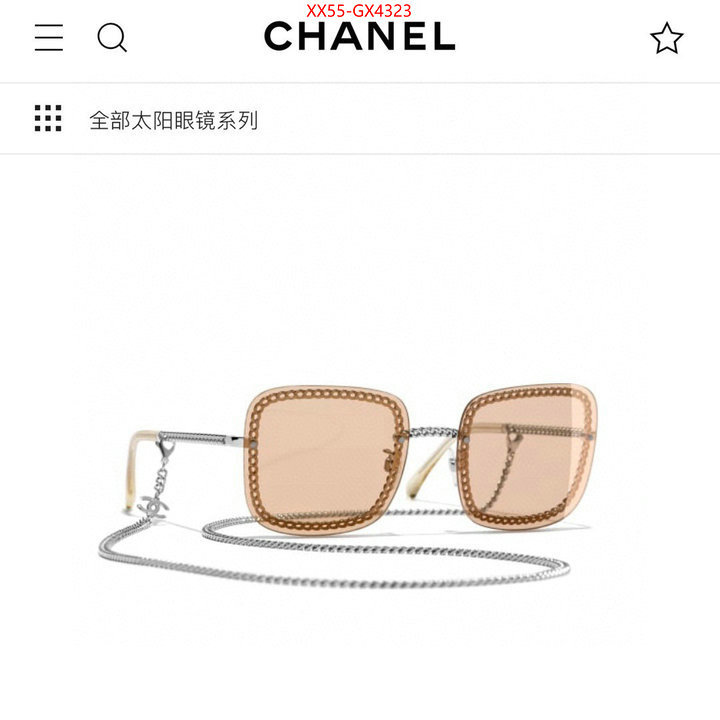 Glasses-Chanel find replica ID: GX4323 $: 55USD