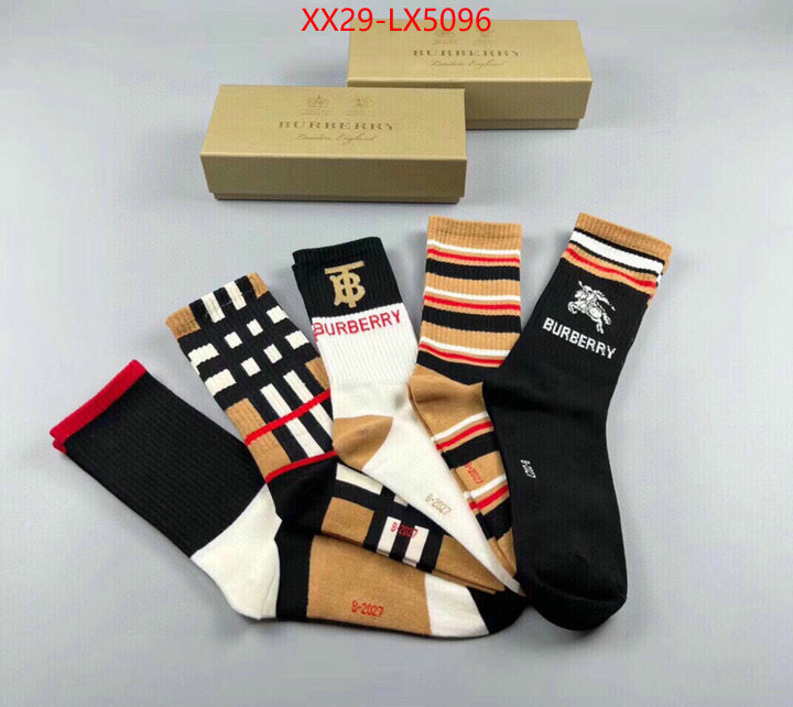 Sock-Burberry where can i buy the best quality ID: LX5096 $: 29USD