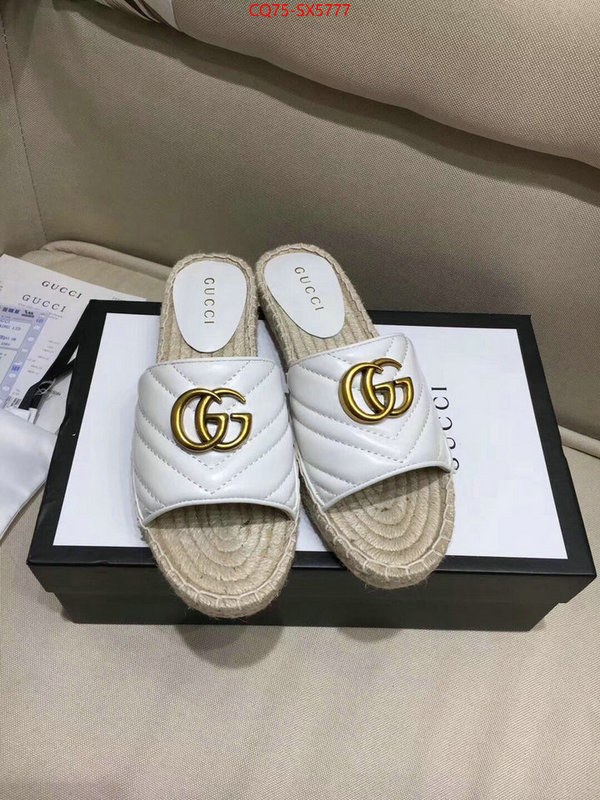 Women Shoes-Gucci buy aaaaa cheap ID: SX5777 $: 75USD