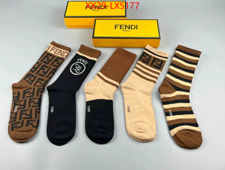 Sock-Fendi designer ID: LX5177 $: 29USD