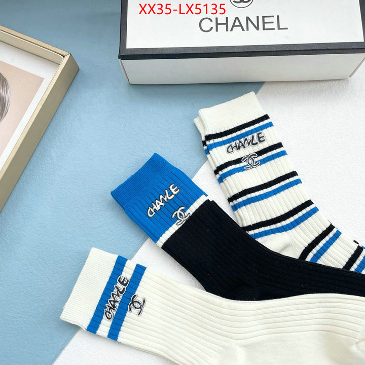 Sock-Chanel wholesale designer shop ID: LX5135 $: 35USD