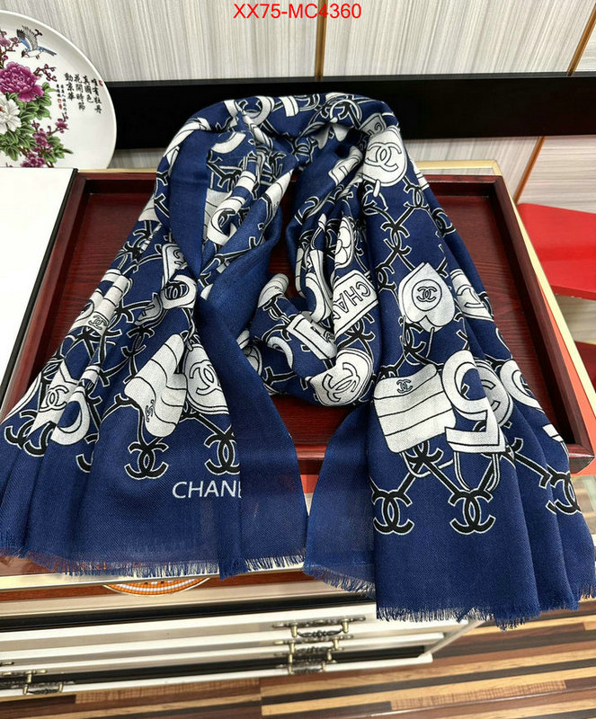 Scarf-Chanel designer replica ID: MC4360 $: 75USD