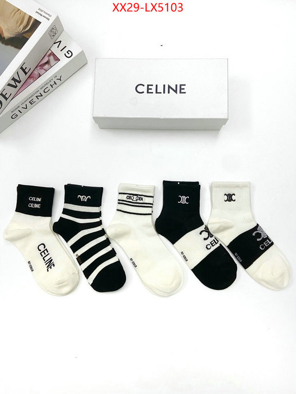 Sock-CELINE high quality designer replica ID: LX5103 $: 29USD