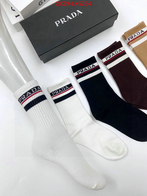 Sock-Prada what 1:1 replica ID: LX5264 $: 29USD