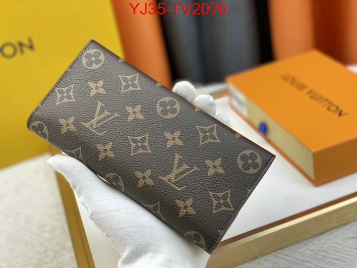 LV Bags(4A)-Wallet what is a counter quality ID: TV2076 $: 35USD,