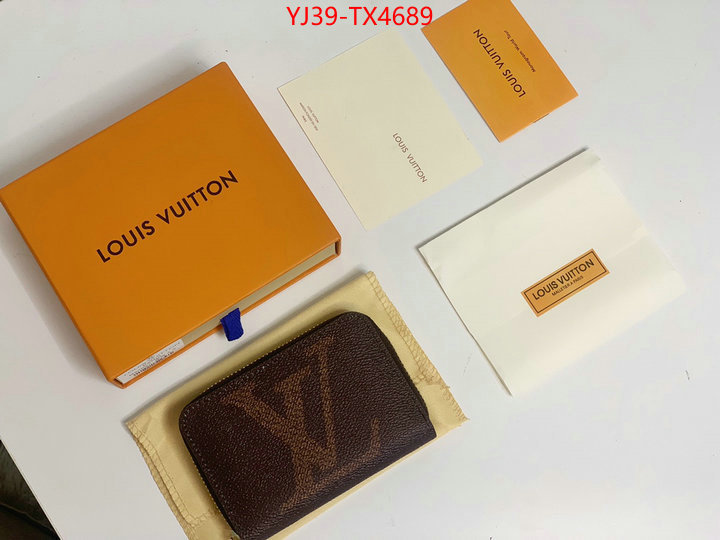 LV Bags(4A)-Wallet aaaaa class replica ID: TX4689 $: 39USD,