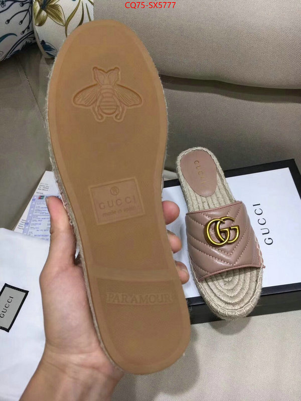 Women Shoes-Gucci buy aaaaa cheap ID: SX5777 $: 75USD