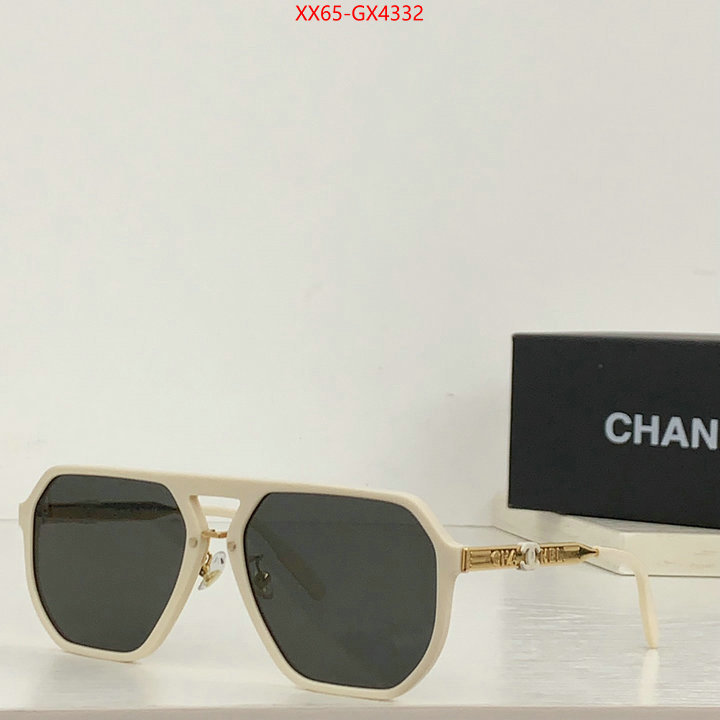 Glasses-Chanel wholesale replica shop ID: GX4332 $: 65USD