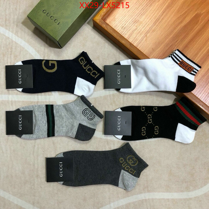 Sock-Gucci highest product quality ID: LX5215 $: 29USD