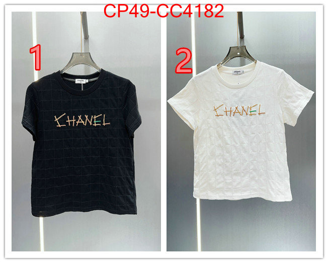 Clothing-Chanel 2024 perfect replica designer ID: CC4182 $: 49USD