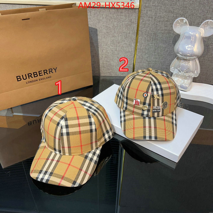 Cap(Hat)-Burberry high quality replica designer ID: HX5346 $: 29USD