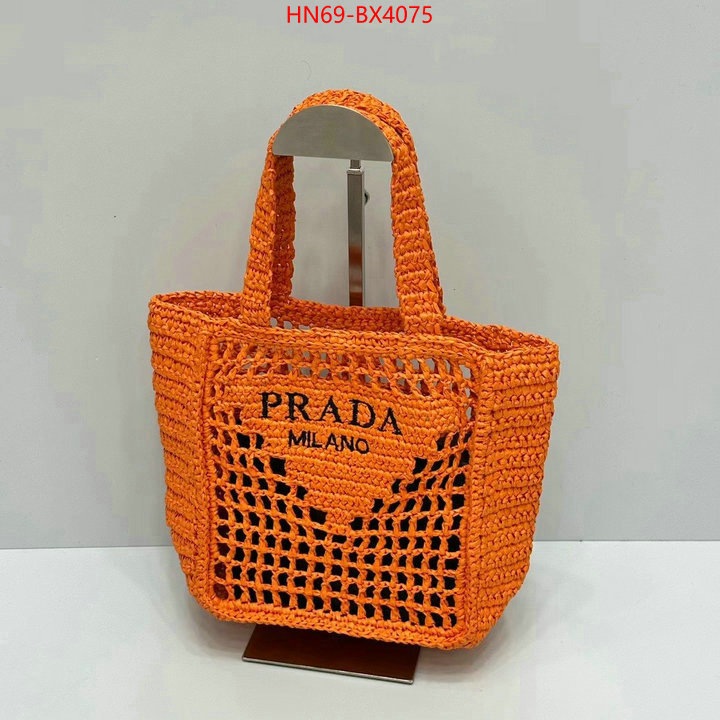 Prada Bags (4A)-Handbag- exclusive cheap ID: BX4075 $: 69USD,