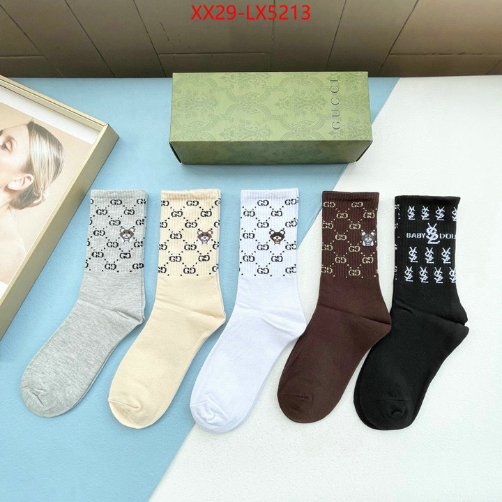 Sock-Gucci replcia cheap ID: LX5213 $: 29USD