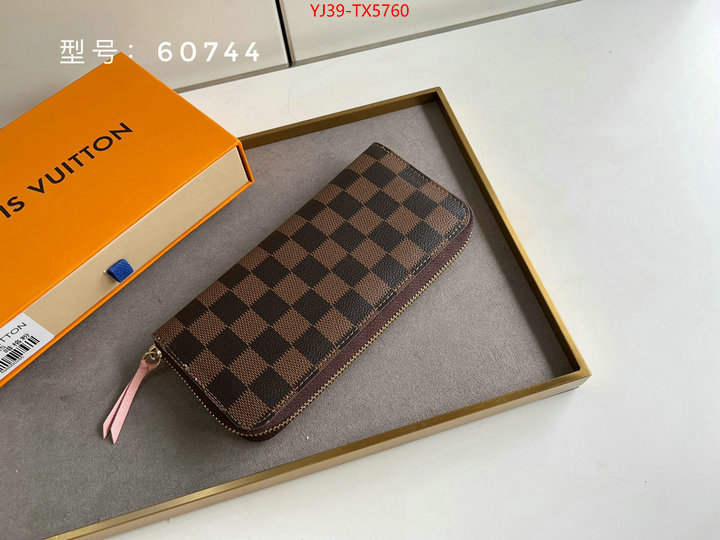 LV Bags(4A)-Wallet shop cheap high quality 1:1 replica ID: TX5760 $: 39USD,