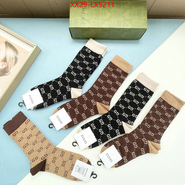 Sock-Gucci replica shop ID: LX5211 $: 29USD