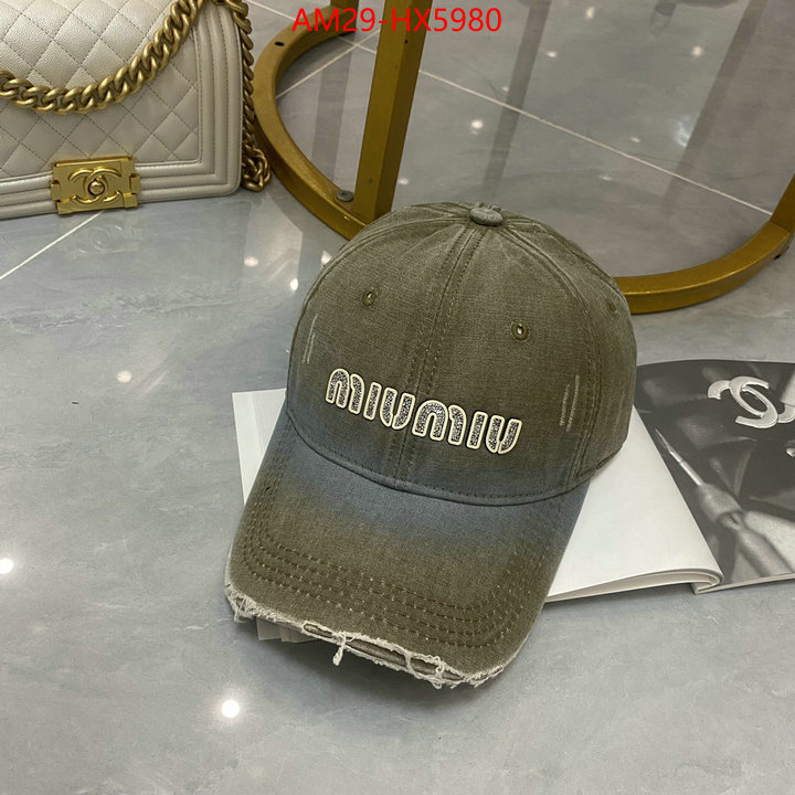 Cap(Hat)-Miu Miu where quality designer replica ID: HX5980 $: 29USD