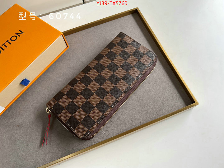 LV Bags(4A)-Wallet shop cheap high quality 1:1 replica ID: TX5760 $: 39USD,