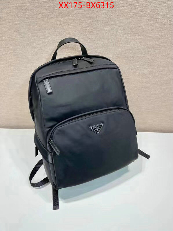 Prada Bags (TOP)-Backpack- high quality aaaaa replica ID: BX6315 $: 175USD,