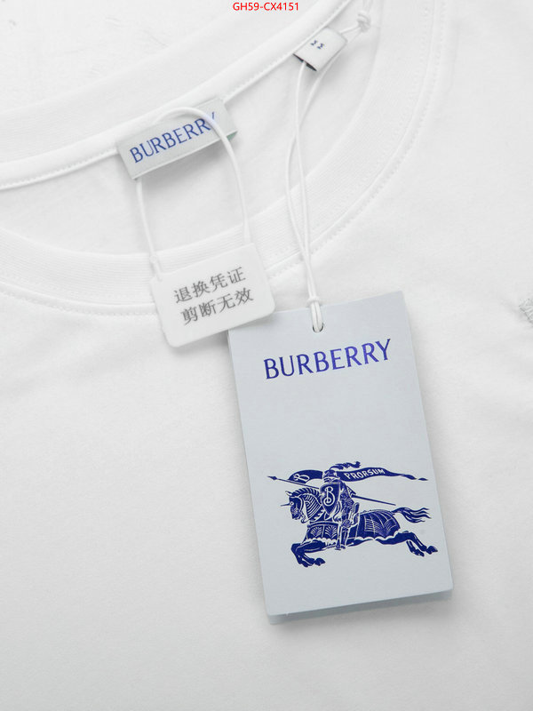 Clothing-Burberry replica 1:1 ID: CX4151 $: 59USD