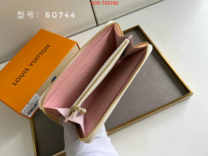 LV Bags(4A)-Wallet shop cheap high quality 1:1 replica ID: TX5760 $: 39USD,