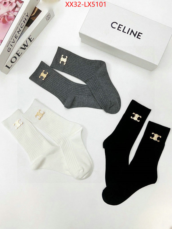 Sock-CELINE online sale ID: LX5101 $: 32USD