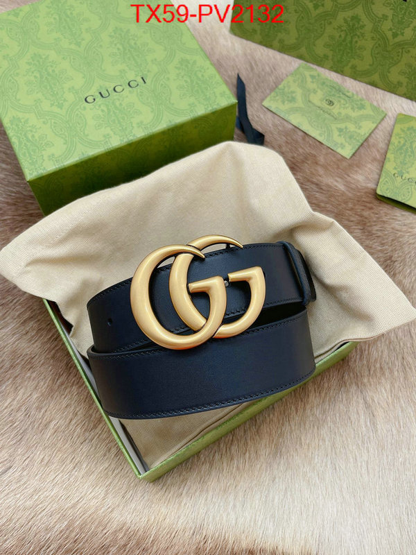 Belts-Gucci high quality 1:1 replica ID: PV2132 $: 59USD