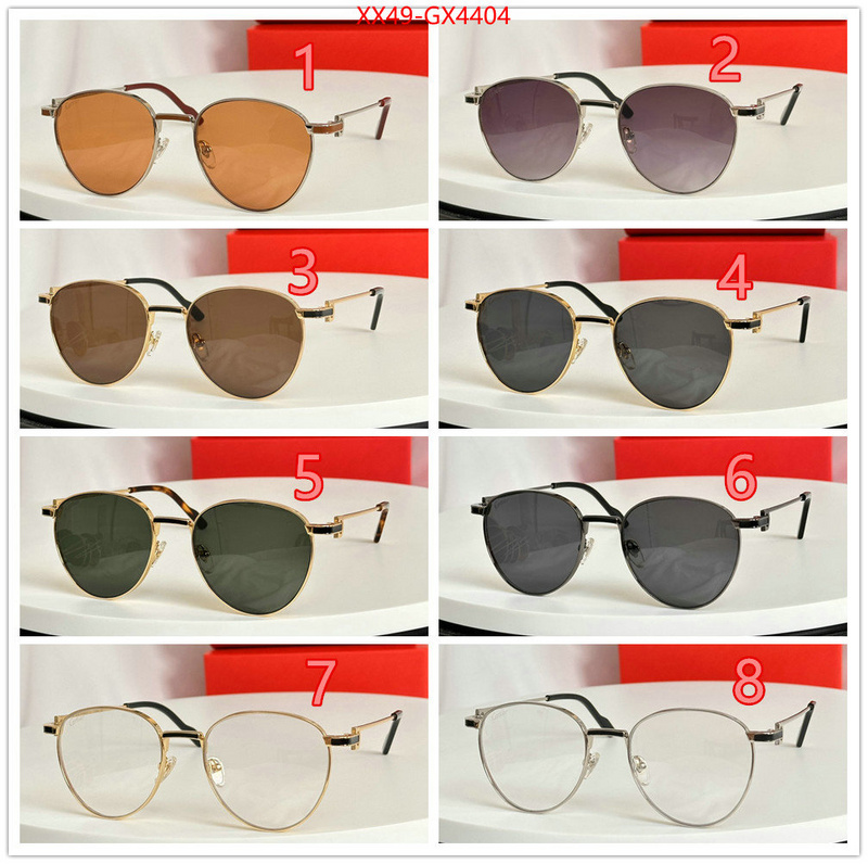 Glasses-Cartier best quality fake ID: GX4404 $: 49USD