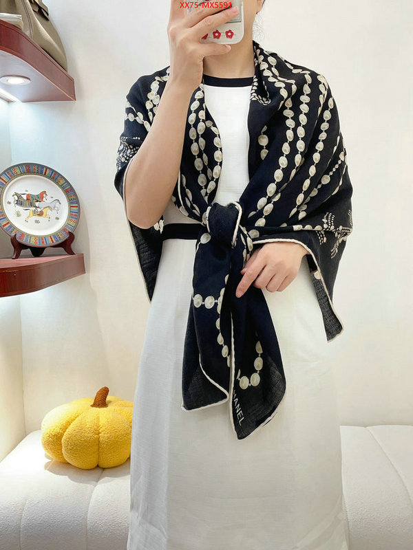 Scarf-Chanel top perfect fake ID: MX5591 $: 75USD