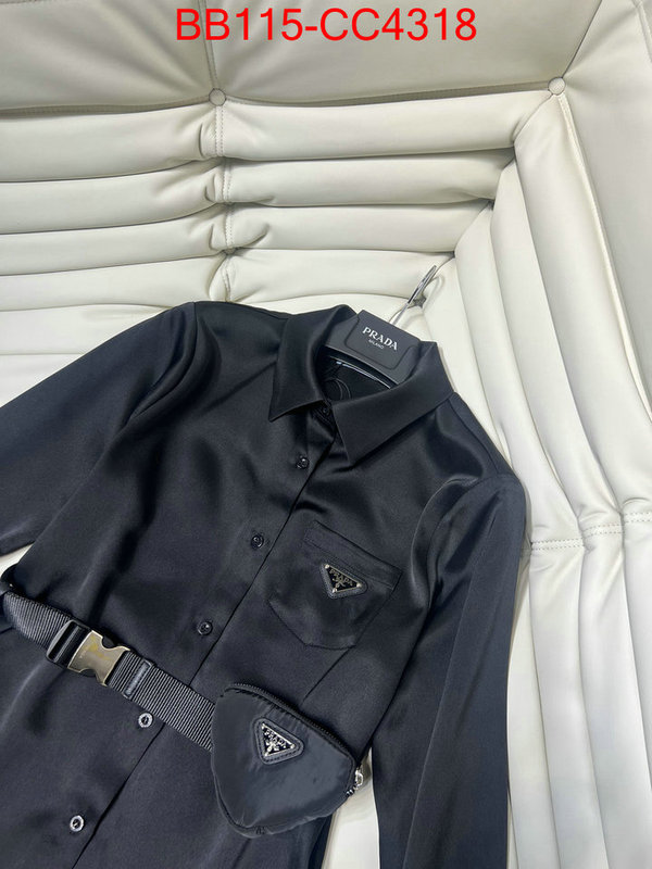 Clothing-Prada designer fashion replica ID: CC4318 $: 115USD