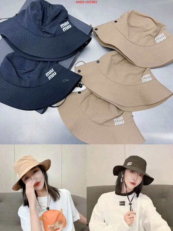 Cap(Hat)-Miu Miu for sale cheap now ID: HX5983 $: 29USD