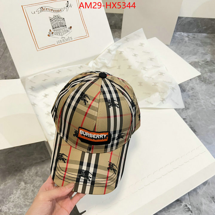 Cap(Hat)-Burberry where to buy fakes ID: HX5344 $: 29USD