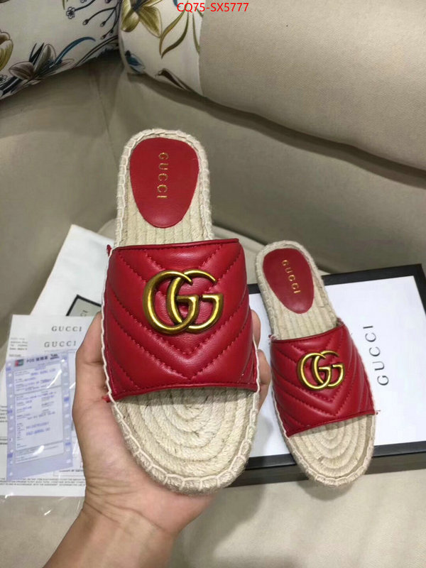 Women Shoes-Gucci buy aaaaa cheap ID: SX5777 $: 75USD