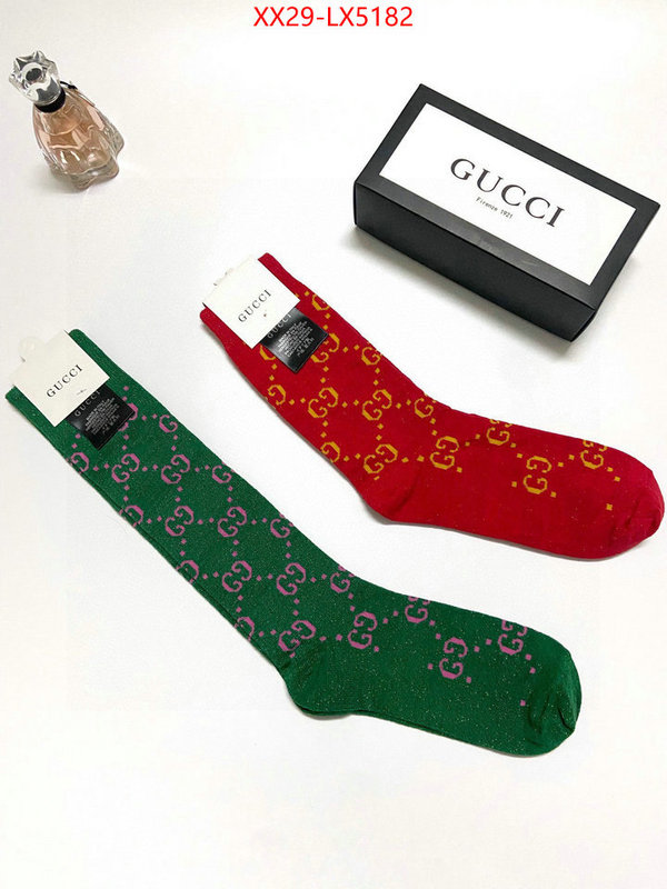 Sock-Gucci replica designer ID: LX5182 $: 29USD