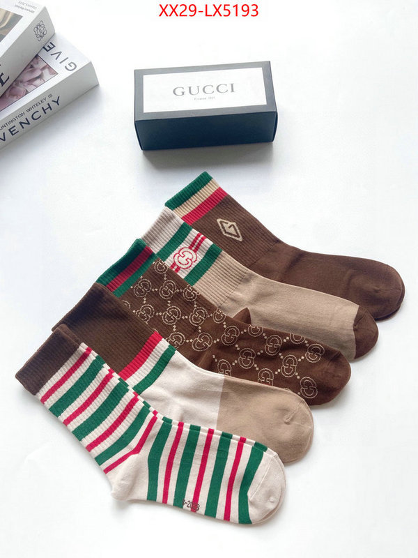 Sock-Gucci where can i find ID: LX5193 $: 29USD