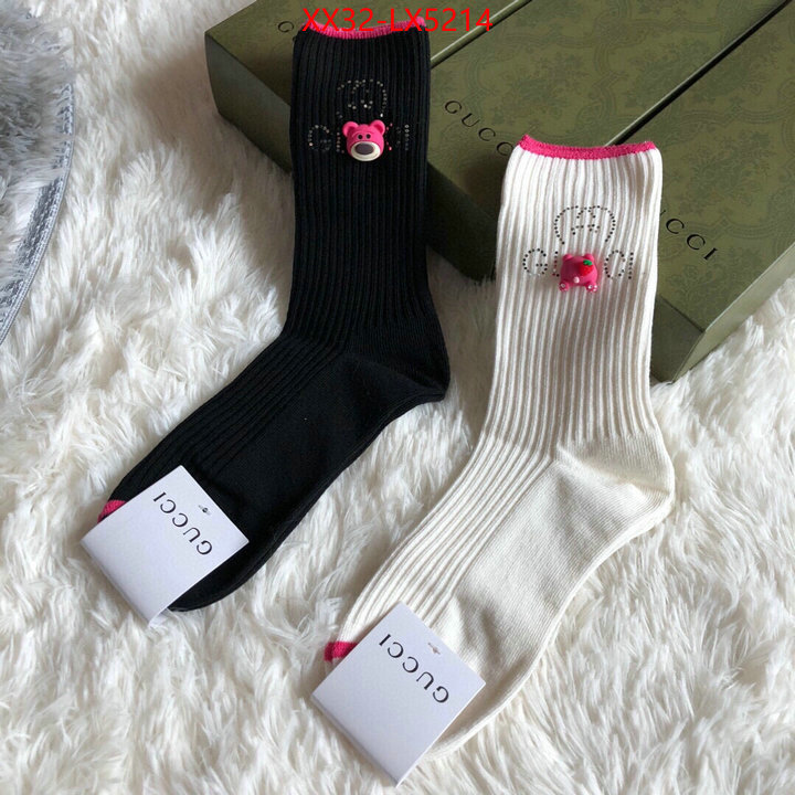 Sock-Gucci perfect quality ID: LX5214 $: 32USD