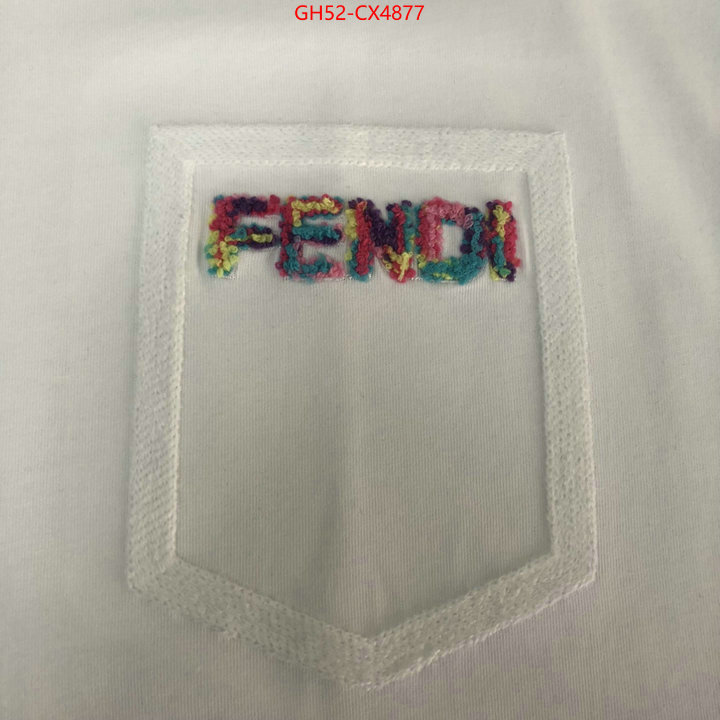 Clothing-Fendi replica wholesale ID: CX4877 $: 52USD