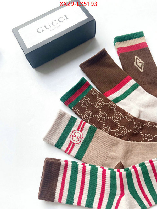 Sock-Gucci where can i find ID: LX5193 $: 29USD