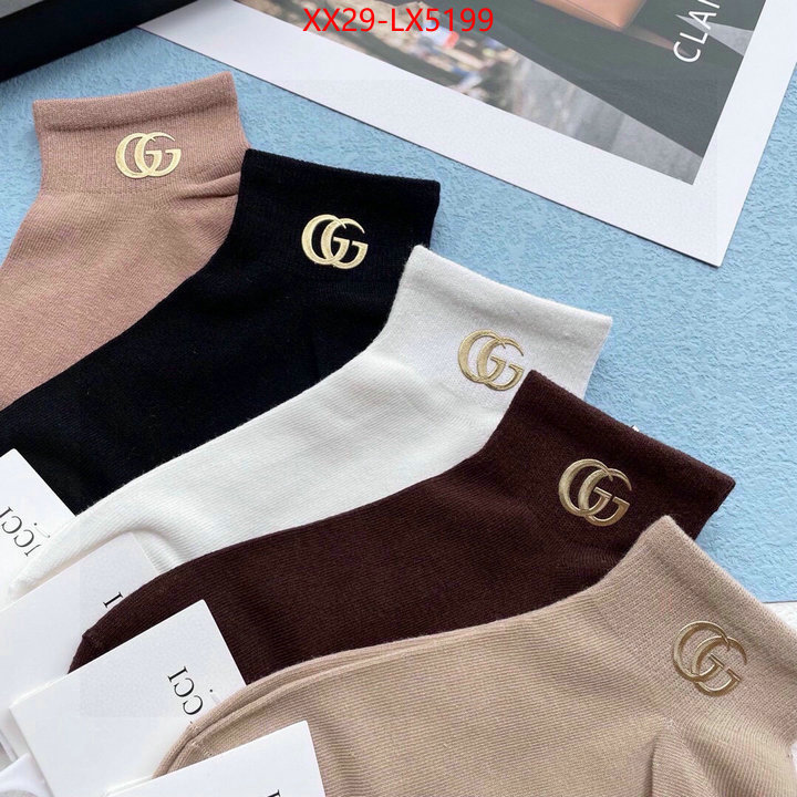 Sock-Gucci the best quality replica ID: LX5199 $: 29USD