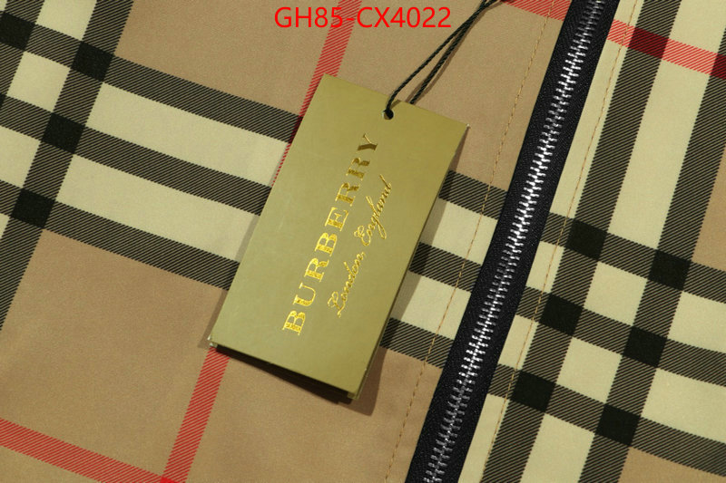 Clothing-Burberry 2024 luxury replicas ID: CX4022 $: 85USD