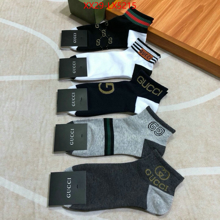 Sock-Gucci highest product quality ID: LX5215 $: 29USD