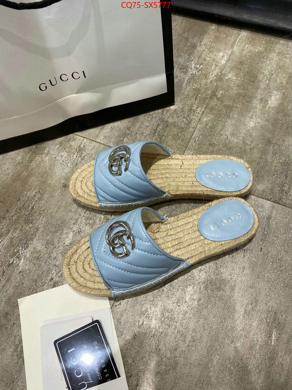 Women Shoes-Gucci buy aaaaa cheap ID: SX5777 $: 75USD