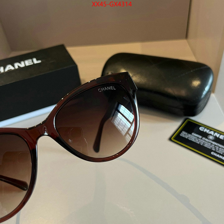 Glasses-Chanel top quality fake ID: GX4314 $: 45USD