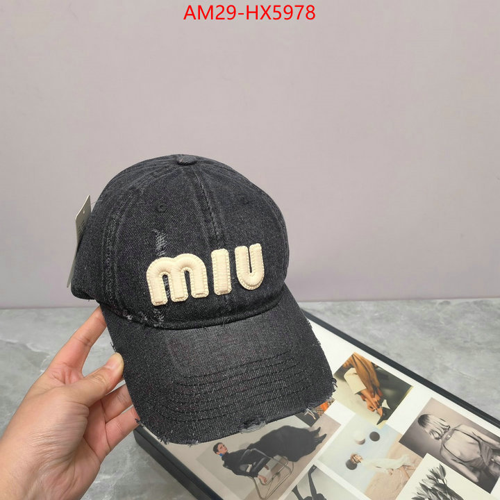 Cap(Hat)-Miu Miu high-end designer ID: HX5978 $: 29USD