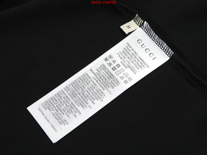 Clothing-Gucci best replica new style ID: CX4109 $: 52USD