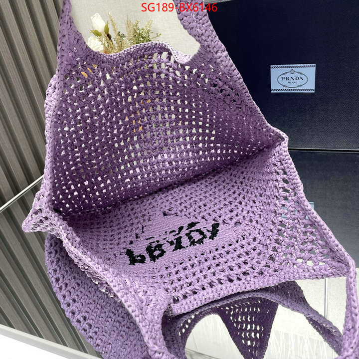 Prada Bags (TOP)-Handbag- we curate the best ID: BX6146 $: 189USD,