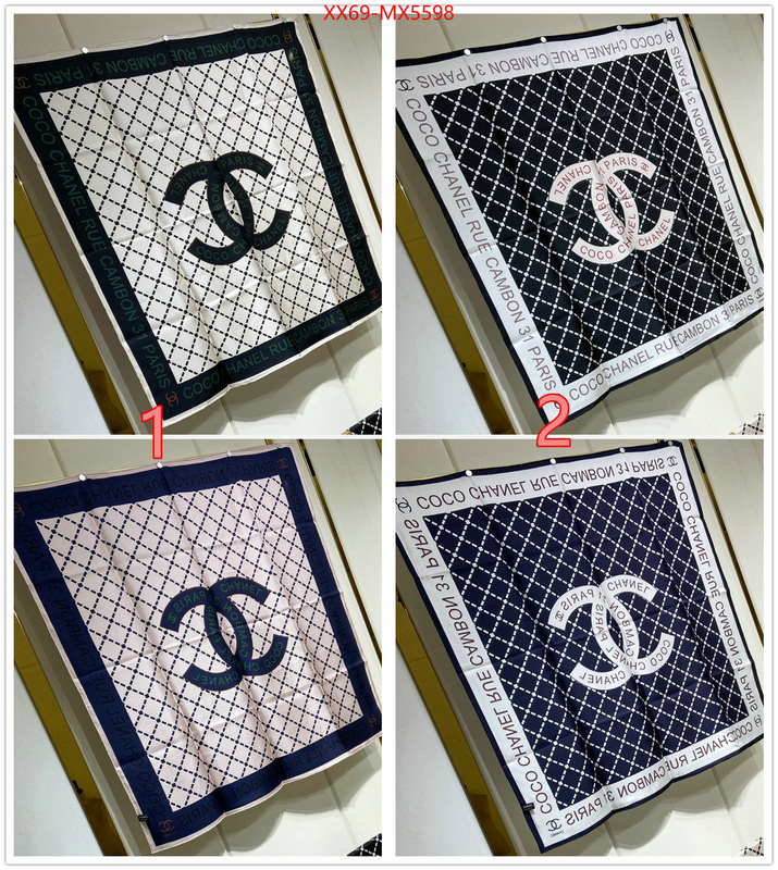 Scarf-Chanel fake high quality ID: MX5598 $: 69USD