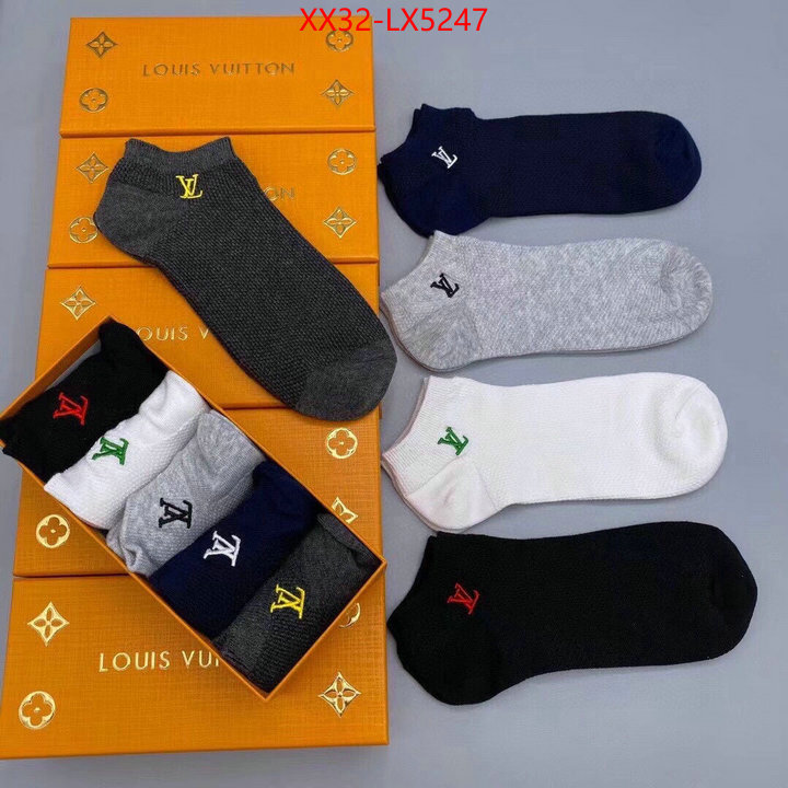 Sock-LV top quality designer replica ID: LX5247 $: 32USD