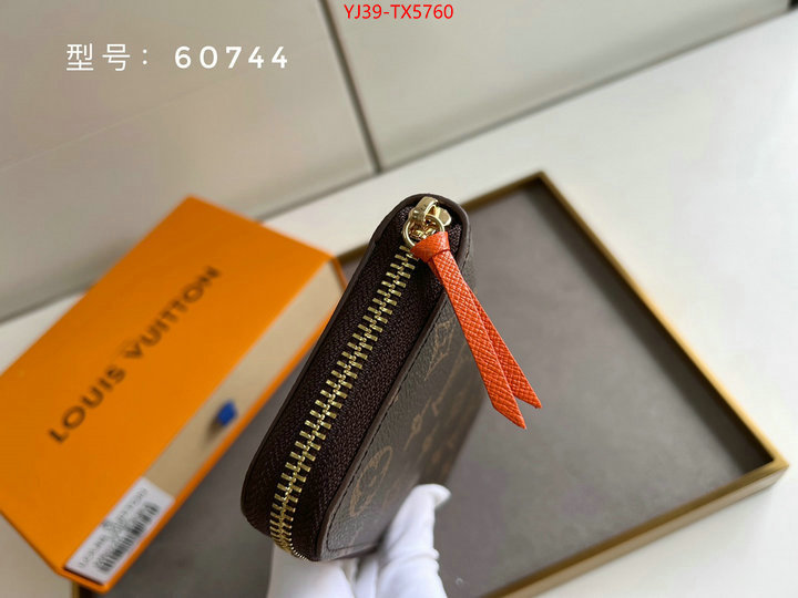 LV Bags(4A)-Wallet shop cheap high quality 1:1 replica ID: TX5760 $: 39USD,